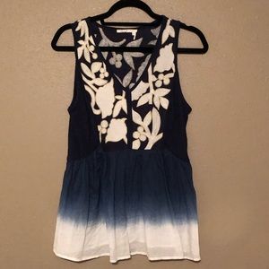 [Anthropologie] Floreat Ombré Top